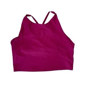 Calvin Klein Hot Pink Razorback Seamless Performance Sports Bra - XL